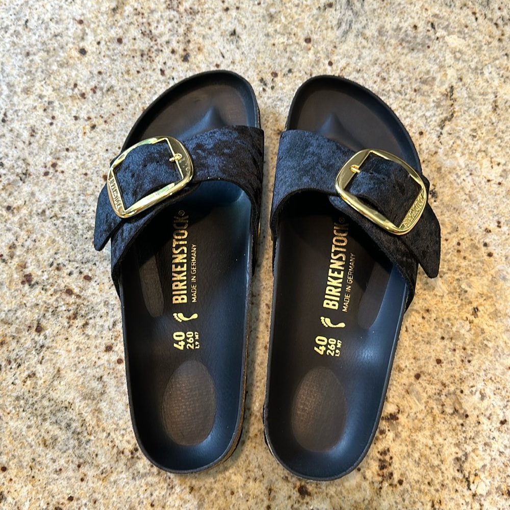 Birkenstock Madrid Big Buckle Sandals.